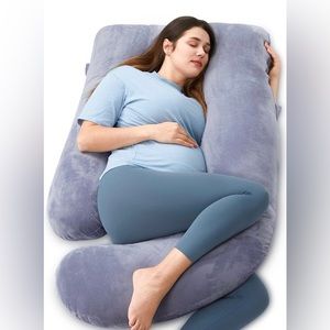 BRAND NEW! Gray Momcozy Pregnancy Pillow, U Shaped Full Body Maternity Pillow